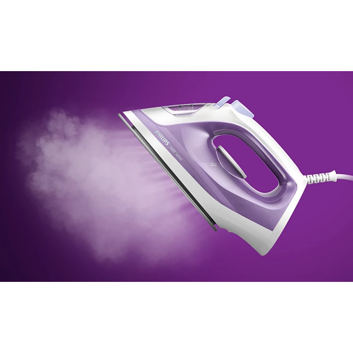 Philips 1000 Series Steam iron DST1020/36
Fast and convenient Philips 1000 Series Steam iron DST1020/36
Fast and convenient